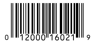 Barcode 012000160219