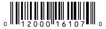 Barcode 012000161070