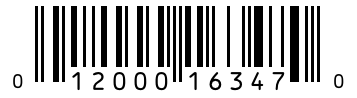 Barcode 012000163470