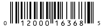 Barcode 012000163685