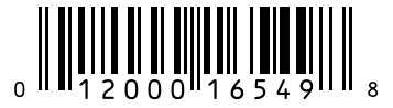Barcode 012000165498
