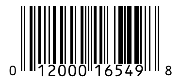 Barcode 012000165498