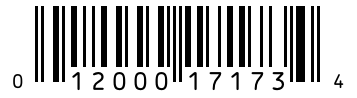 Barcode 012000171734