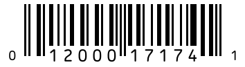 Barcode 012000171741
