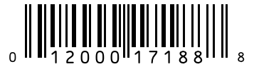 Barcode 012000171888