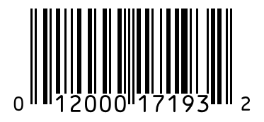 Barcode 012000171932
