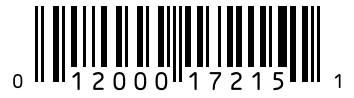 Barcode 012000172151