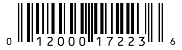 Barcode 012000172236