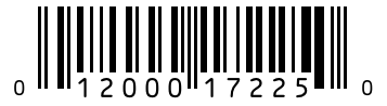 Barcode 012000172250