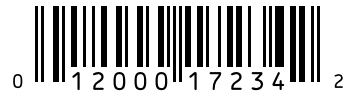 Barcode 012000172342