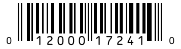 Barcode 012000172410