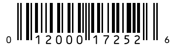 Barcode 012000172526