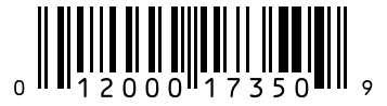 Barcode 012000173509