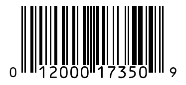 Barcode 012000173509