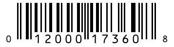 Barcode 012000173608