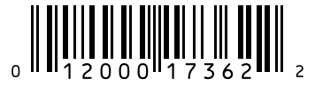 Barcode 012000173622