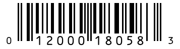 Barcode 012000180583