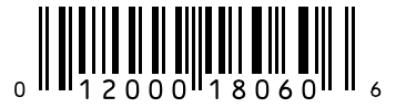Barcode 012000180606