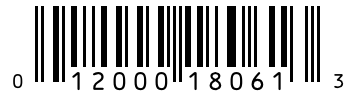 Barcode 012000180613