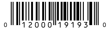 Barcode 012000191930