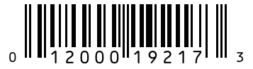 Barcode 012000192173