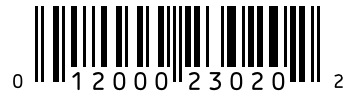 Barcode 012000230202