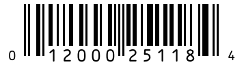 Barcode 012000251184