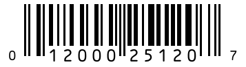 Barcode 012000251207