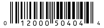 Barcode 012000504044