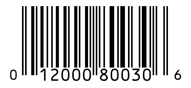 Barcode 012000800306