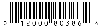 Barcode 012000803864