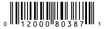 Barcode 012000803871