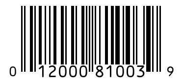 Barcode 012000810039