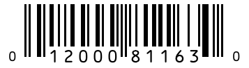 Barcode 012000811630