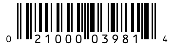 Barcode 021000039814