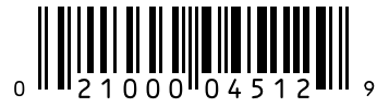 Barcode 021000045129
