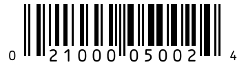 Barcode 021000050024