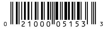 Barcode 021000051533