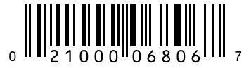 Barcode 021000068067