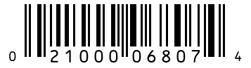 Barcode 021000068074