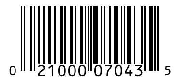 Barcode 021000070435