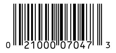 Barcode 021000070473