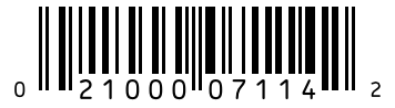 Barcode 021000071142