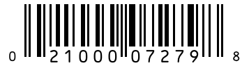 Barcode 021000072798