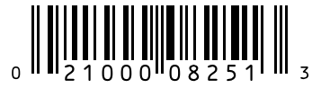 Barcode 021000082513