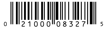 Barcode 021000083275