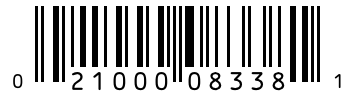 Barcode 021000083381