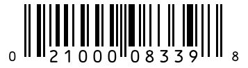 Barcode 021000083398