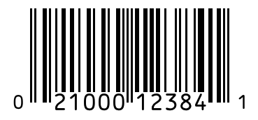 Barcode 021000123841