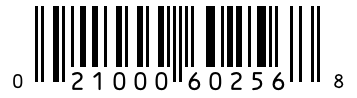 Barcode 021000602568